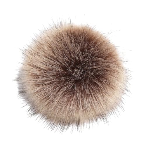 vreplrse Weicher und bequemer Für Pom Pom Ball, vielseitig einsetzbar für Handschuhe und Taschen. Gute als Geschenk. Großer Plüsch Für Pom Pom Ball, Frostbraun von vreplrse