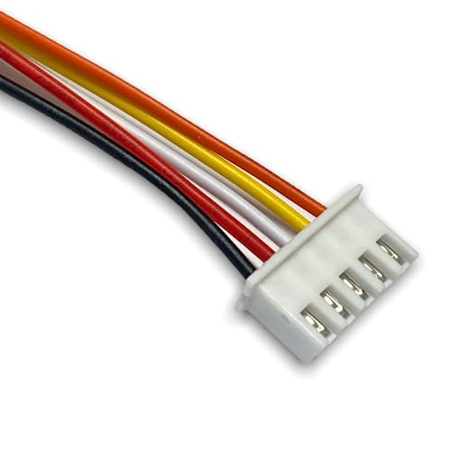 5X Premium 5Pin XH 2.54mm 2.54 Stecker inkl. 30cm 26AWG Elektronik Kabel Farbig + Buchse Lose für Lipo Akku Balancerkabel Pitch RC JST-XH (5pin) von vuniversum