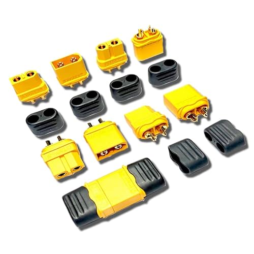 vuniversum 5 Paar XT60H männlicher weiblicher Steckverbinder für RC Modell Multicopter Flugzeug Auto Boot Drohne (XT60H) von vuniversum
