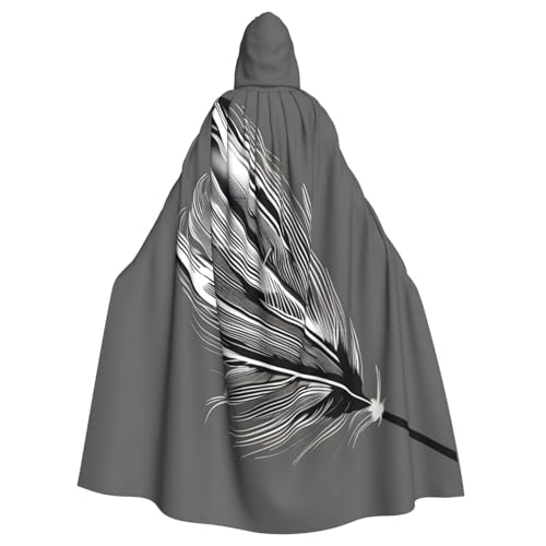 vvhmghda Unisex-Bademantel mit Kapuze und Federaufdruck, Kostümparty, Halloween-Umhang, Motto-Party-Umhang. vvhmghda Unisex-Bademantel mit Kapuze und Federaufdruck, Kostümparty, Halloween-Umhang, Motto-Party-Umhang. von vvhmghda
