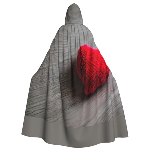 vvhmghda Unisex-Bademantel mit Kapuze und rotem Herzmuster, Kostümparty, Halloween-Umhang, Motto-Party-Umhang. vvhmghda Unisex-Bademantel mit Kapuze und rotem Herzmuster, Kostümparty, Halloween-Umhang, Motto-Party-Umhang. von vvhmghda