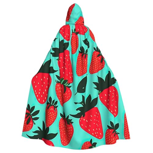 vvhmghda Unisex-Bademantel mit Kapuze und süßem Erdbeermotiv, Kostümparty, Halloween-Umhang, Motto-Party-Umhang. vvhmghda Unisex-Bademantel mit Kapuze und süßem Erdbeermotiv, Kostümparty, Halloween-Umhang, Motto-Party-Umhang. von vvhmghda