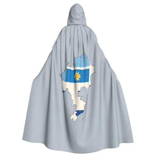 vvhmghda Unisex-Bademantel mit Uruguay-Flagge, Map03-Druck, Kapuzenmantel, Kostümparty, Halloween-Umhang, Motto-Party-Umhang. von vvhmghda