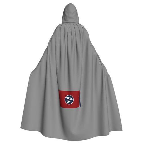 vvhmghda Unisex Kapuzenmantel mit Tennessee-Flagge, Kostüm, Kostümparty, Halloween-Umhang, Motto-Party-Umhang. von vvhmghda