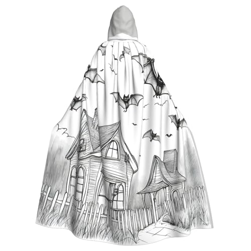 vvhmghda Unisex-Kostüm für Halloween, fliegende Fledermäuse, 1 Aufdruck, Kapuzenmantel, Kostümparty, Halloween-Umhang, Motto-Party-Umhang. vvhmghda Unisex-Kostüm für Halloween, fliegende Fledermäuse, 1 Aufdruck, Kapuzenmantel, Kostümparty, Halloween-Umhang, Motto-Party-Umhang. von vvhmghda