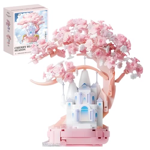 wanweimei Kirschblüte Schloss Bausätze, Mini Mädchen Sakura Blumen Haus Architecture Geschenk für Mädchen 8–18 und Erwachsene 520 Teilige wanweimei Kirschblüte Schloss Bausätze, Mini Mädchen Sakura Blumen Haus Architecture Geschenk für Mädchen 8–18 und Erwachsene 520 Teilige von wanweimei