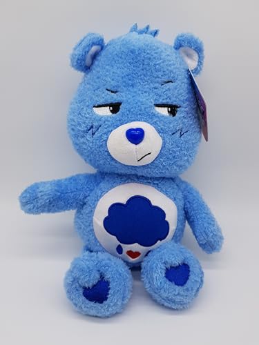 Glücksbärchis Kuscheltier 32 cm – Offizielles Lizenzprodukt – Grumpy Bear, Funshine Bear, Tenderheart Bear, Share Bear, Cheer Bear – super Soft & flauschig (Brummbärchi (Grumpy Bear)) von ware-direkt