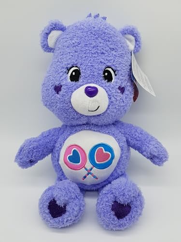 Glücksbärchis Kuscheltier 32 cm – Offizielles Lizenzprodukt – Grumpy Bear, Funshine Bear, Tenderheart Bear, Share Bear, Cheer Bear – super Soft & flauschig (Teile-gern-Bärchi (Share Bear)) von ware-direkt