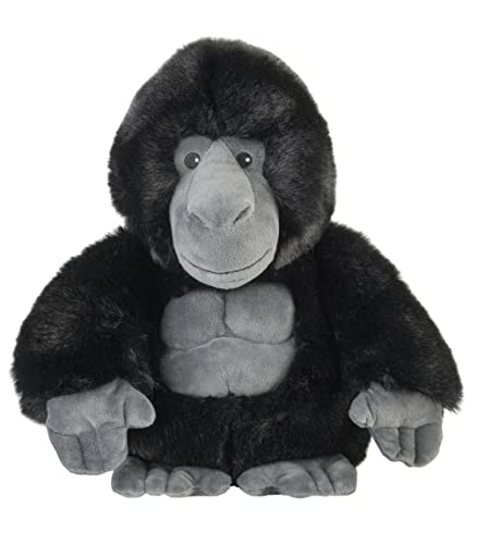 Warmies® Wärmekissen/Stofftier"Gorilla" Hirse Lavendelfüllung 35cm 800g Schwarz von warmies