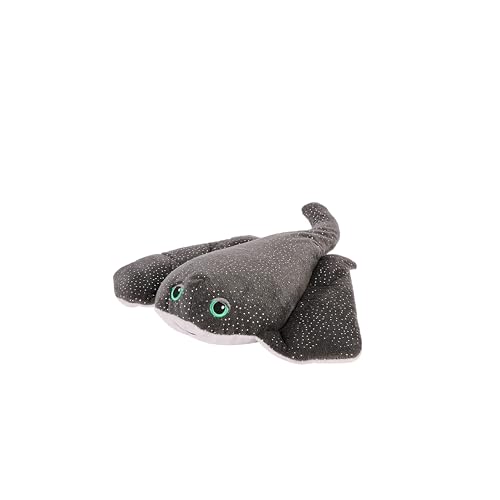 Warmies Manta Ray Plüschtier Große Größe, Vollständig Mikrowellengeeignet und Gewichtetes Kuscheltier für Angst, Im Gefrierschrank kühlen oder in der Mikrowelle erwärmen, Weiches Wärmekissen von warmies