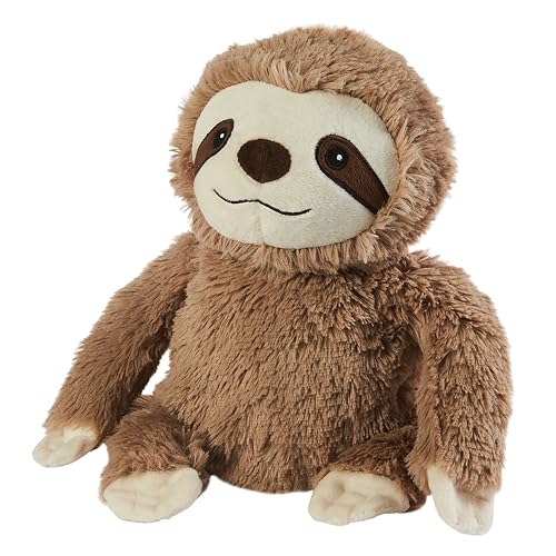 Warmies Plüsch Braunes Faultier Mikrowellen-Erwärmbarer Gewichteter Teddy mit französischem Lavendelduft, heißer oder kalter Weizensack für kühle Entspannung und warme Linderung von warmies