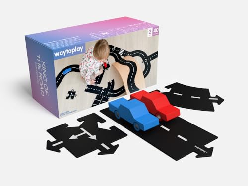 waytoplay King of The Road - Die Flexible Spielzeugstraße, 40 st. MIT Autos, Spielen Sie mit Ihren Autos drinnen und draußen. Hergestellt in den Niederlanden waytoplay King of The Road - Die Flexible Spielzeugstraße, 40 st. MIT Autos, Spielen Sie mit Ihren Autos drinnen und draußen. Hergestellt in den Niederlanden von waytoplay