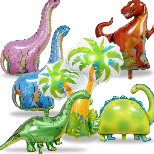 Waziwe 6 Stück XXL Dino Luftballon,Dino Geburtstag Helium Ballons,Dinosaurier Folienballon Geburtstag,Dino Ballon Können für Dino Deko Kindergeburtstag、Dino Party Deko Waziwe 6 Stück XXL Dino Luftballon,Dino Geburtstag Helium Ballons,Dinosaurier Folienballon Geburtstag,Dino Ballon Können für Dino Deko Kindergeburtstag、Dino Party Deko von waziwe