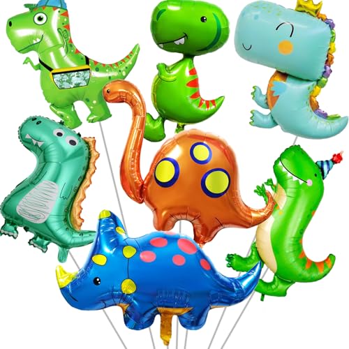 Waziwe 7 Stück Große Dino Luftballon,Dinosaurier Folienballon Geburtstag,Dino Geburtstag Helium Ballons,Dino Ballon Können für Dino Deko Kindergeburtstag、Dino Party Deko Waziwe 7 Stück Große Dino Luftballon,Dinosaurier Folienballon Geburtstag,Dino Geburtstag Helium Ballons,Dino Ballon Können für Dino Deko Kindergeburtstag、Dino Party Deko von waziwe