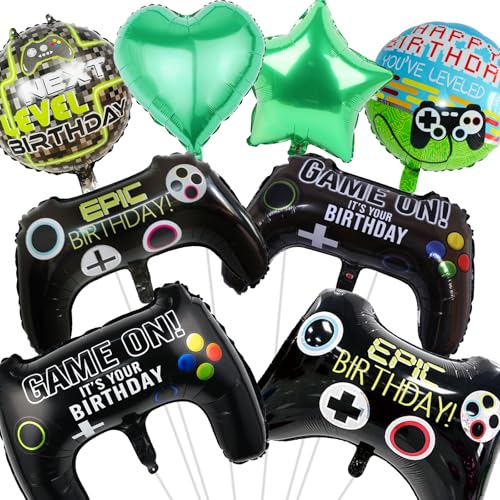 Waziwe 8 Stück XXL Gamer Ballon, Geburtstag Deko Gamer, Videospiel Luftballons, Folienballon Können mit Helium Gefüllt Werden, Ballons Gamer für Junge Geburtstag Spielthema Party Dekoration Waziwe 8 Stück XXL Gamer Ballon, Geburtstag Deko Gamer, Videospiel Luftballons, Folienballon Können mit Helium Gefüllt Werden, Ballons Gamer für Junge Geburtstag Spielthema Party Dekoration von waziwe