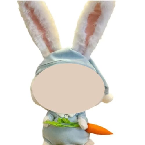 35cm Ka-ninchen Plüsc-htiere,Cute Hase Plüscht-iere Puppe,Kinder Soft Kleines Kanin-chen Plüs-chtiere,Kan-inchen Puppe Im Pyjama Und Mit Karotten In Der Hand Für Kinder Erwachsene Geschenk,Weiß von wedfcvrt