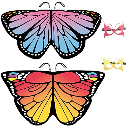 weigav Halloween/Party Costumes Plus Size Fairy Wings for Adults - 2 Layer Butterfly Wings with Accessories Festival Gifts for Women weigav Halloween/Party Costumes Plus Size Fairy Wings for Adults - 2 Layer Butterfly Wings with Accessories Festival Gifts for Women von weigav