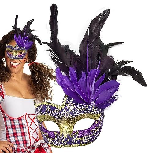 weiting Halbe Gesichtsbedeckung für Halloween-Kostüm - Mardi Gras Gesichtsbedeckung - Wiederverwendbare tragbare Karnevals-Halloween-Party-Gesichtsabdeckung für Karneval von weiting