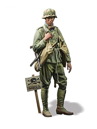 Weizhang 1/16 120 mm WWII North African Commando Soldier Resin Character Model Unlackiertes und selbst zusammengebautes Miniaturmodell Kit-KY5843 von weizhang