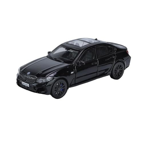 for 1/32 320i Simulation Legierung Sound Und Licht Auto Modell Sammeln Ornament(Black) von wenjiang