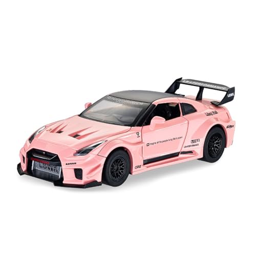 for 1/32 GTR Sportwagen God of War Legierung Auto Ornament Sammlung Simulation Automodell(Pink) von wenjiang