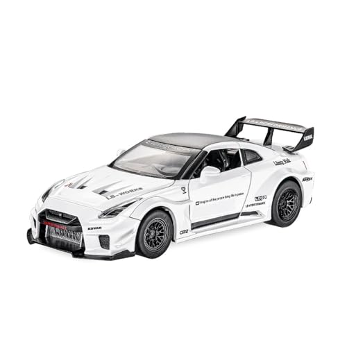 for 1/32 GTR Sportwagen God of War Legierung Auto Ornament Sammlung Simulation Automodell(White) von wenjiang