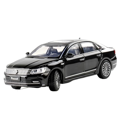 for 1/32 Passat Auto Sechs Offene Sound Und Licht Legierung Simulation Auto Sammlung Modell(Black) von wenjiang