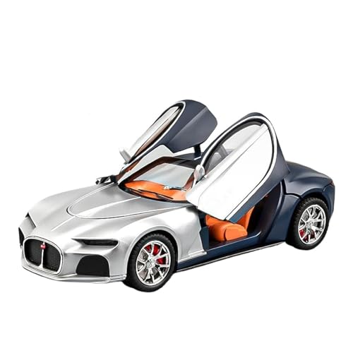 for 1:24 Atlantic Simulation Legierung Auto Supercar Sound Und Licht Sammlung Ornament(Blue) von wenjiang