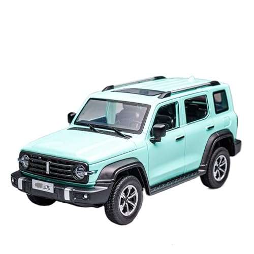 for 1:24 China Great Wall Tank 300 Legierung Off-Road 4WD Version Auto Modell Sammlung Ornamente(Green) von wenjiang