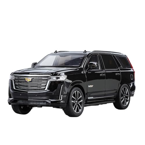 for 1:24 Escalade Legierung Automodell Zurück Zu Force Sound Und Licht Off-Road-Fahrzeug Sammlermodell(Black) von wenjiang