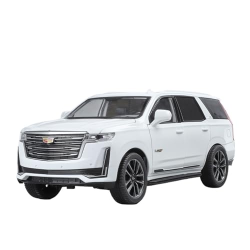 for 1:24 Escalade Legierung Automodell Zurück Zu Force Sound Und Licht Off-Road-Fahrzeug Sammlermodell(White) von wenjiang