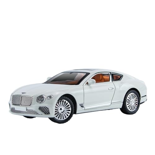 for 1:24 GT Automodell Legierung Sportwagen Modellauto Ornament Sammlung(White) von wenjiang