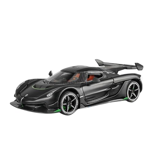 for 1:24 Jesko Auto Nachahmung Simulation Legierung Sportwagen Und Rennwagen Modell EIN Sammlerstück Ornament Modell for Jungen.(Black) von wenjiang