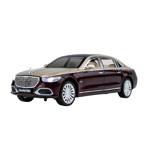 for 1:24 Legierung Auto Modell S680 Sound Und Licht Auto Modell Ornament Sammlung(Red) von wenjiang