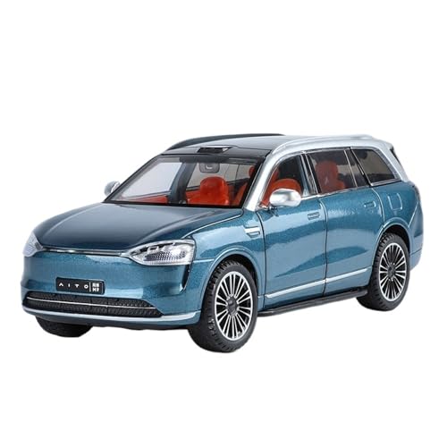 for 1:24 New Energy SERES AITO M9 Automodell EIN Sammlerstück EIN Spielzeugauto Aus Legierung(Blue) von wenjiang