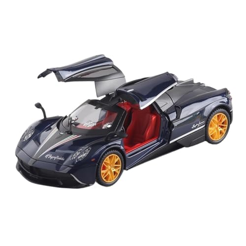 for 1:24 Pagani Sportwagen Legierung Automodell Sound Und Licht Bumerang Lenkung Sammlermodell(Blue) von wenjiang