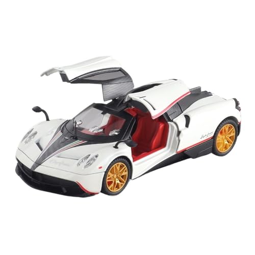 for 1:24 Pagani Sportwagen Legierung Automodell Sound Und Licht Bumerang Lenkung Sammlermodell(White) von wenjiang