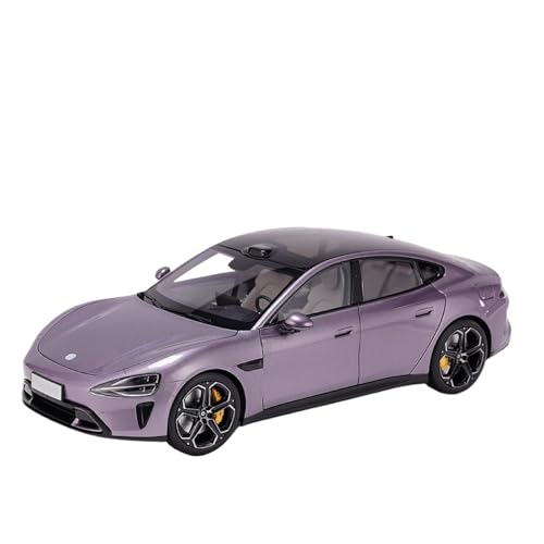 for 1:24 SU7 Ultra Automodell Schienenversion Vollständig Geöffnete Tür Karosserie Aus Legierung Multifunktionale Sammlerornamente(Purple) von wenjiang