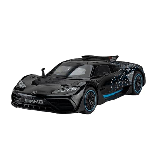 for 1:24 Simulation Legierung Auto Sport Auto Modell Sammlung Ornamente(Black) von wenjiang