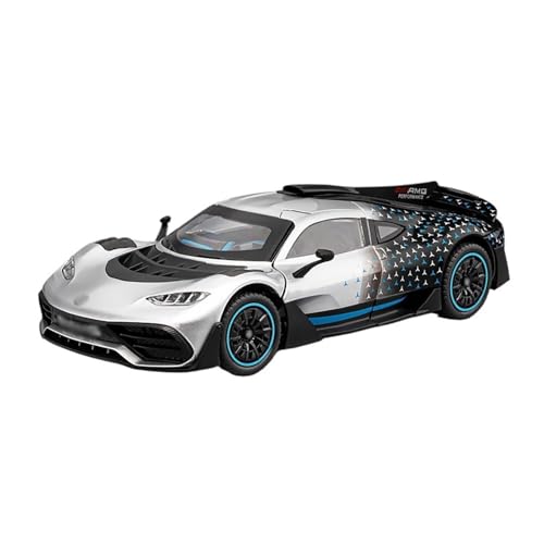for 1:24AMG ONE Supercar Sound Und Licht Auto Simulation Legierung Auto Modell Ornamente(Silver) von wenjiang