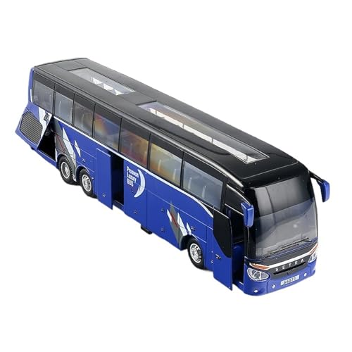 for 1:32 Legierungs-Einzeldeckerbus-Modell Sound Und Licht Bus Transit Nutzfahrzeug(Blue) von wenjiang