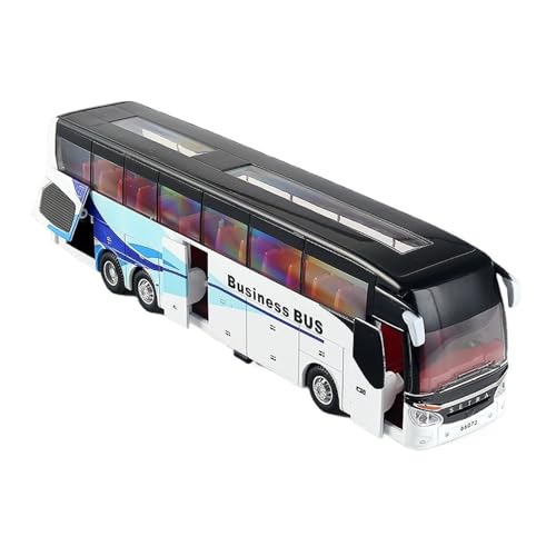 for 1:32 Legierungs-Einzeldeckerbus-Modell Sound Und Licht Bus Transit Nutzfahrzeug(White) von wenjiang