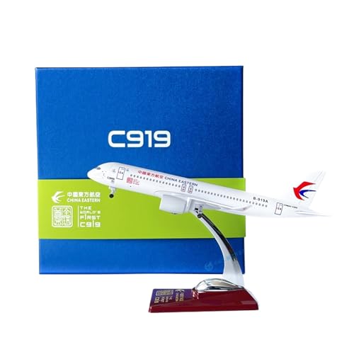 wenjiang for 1:200 AVIC Commercial Aircraft C919 Inlandsflugzeugmodell Zivilluftfahrt Alloy Collection Ornaments(White) von wenjiang