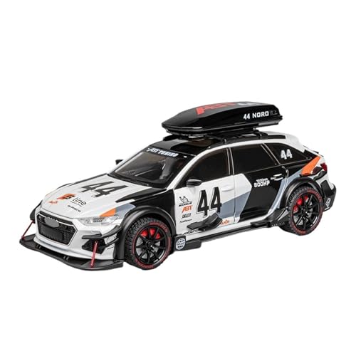 wenjiang for 1:24-Leichtmetall-Spielzeugauto RS6 Track Modifizierte Version Simuliertes Leichtmetall-Automodell Geeignet for Sammeln Und Ausstellen Als Dekoration(White) von wenjiang