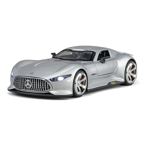 wenjiang for 1:32 GT-Legierungsautomodell EIN Simulierter Rennsportwagen EIN Metall-Rückziehspielzeugauto Und EIN Sammlerornament(Silver) von wenjiang