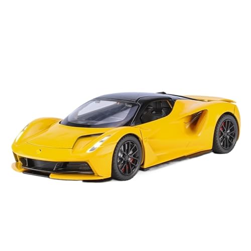 wenjiang for 1:32 GT-Legierungsautomodell EIN Simulierter Rennsportwagen EIN Metall-Rückziehspielzeugauto Und EIN Sammlerornament(Yellow) von wenjiang