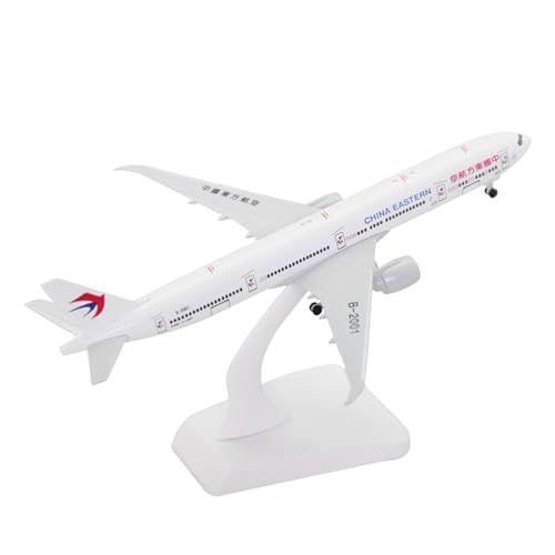 wenjiang for 1:400 China Eastern Airlines Expo B777-300ER Mit Rädern Legierung Flugzeugmodell Sammlung Ornamente(White) von wenjiang