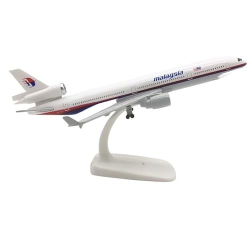 wenjiang for 1:400 Mcdonnell Douglas MD-11 Airbus Flugzeugmodell Legierung Simulation Statisches Modell Sammlerstücke Ornamente(Red) von wenjiang