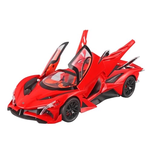wenjiang for Das -Legierungsmodell Im Maßstab 1:24 EIN Sportwagenmodell Mit Rückzieh- Ton- Und Lichtsimulation Das Sich Zur Sammlungspräsentation Als Dekoration Und Auch Als Spielzeugauto Eignet(Red) von wenjiang
