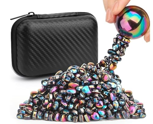 wenrescry Magnet Kugeln Bunt Set – 500+ Teile Fidget Toys für Erwachsene, Anti-Stress Bürospiel für Konzentration & Entspannung von wenrescry